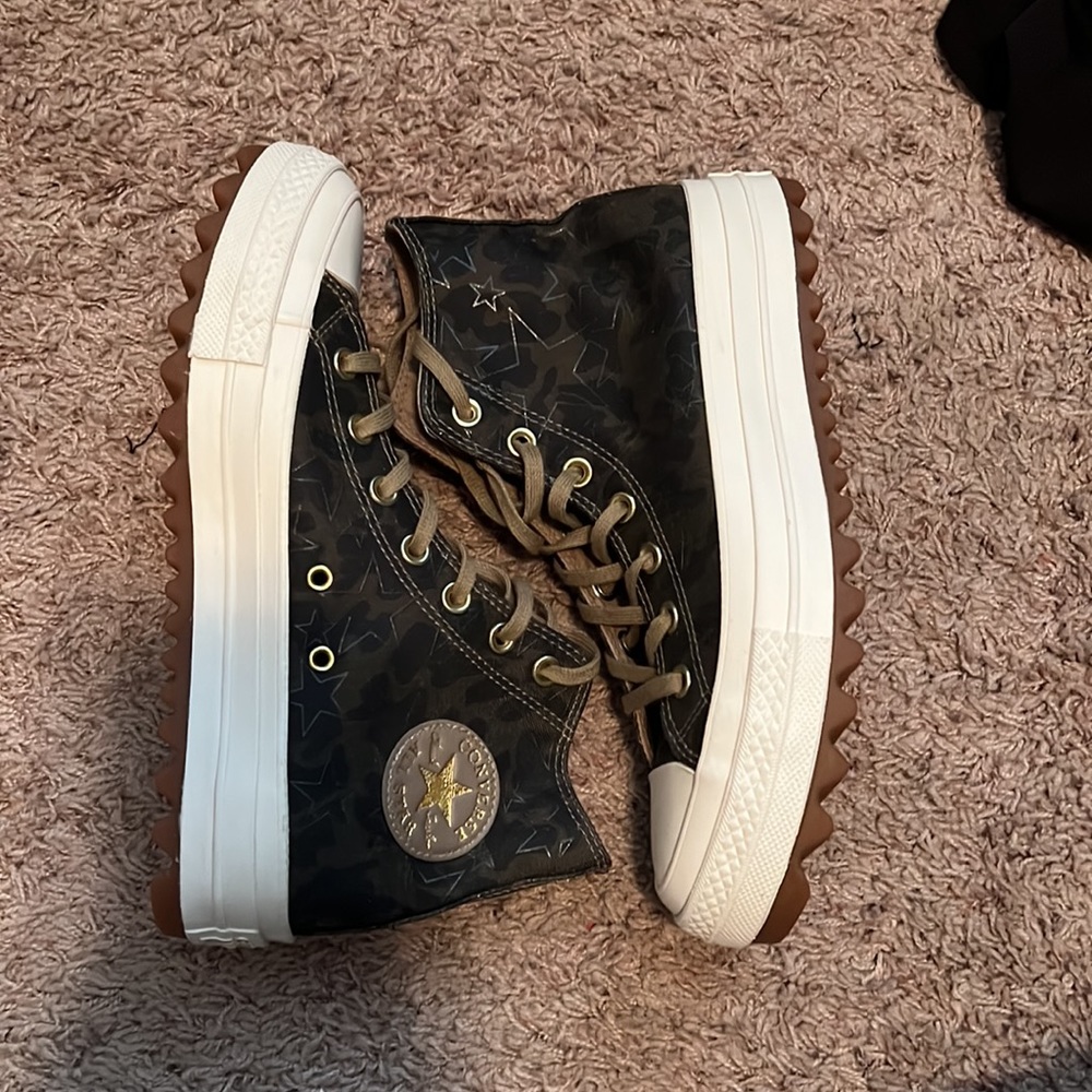 Converse Womens CTAS Lift Ripple Camo High Top Size 6